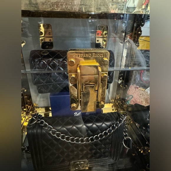 One stefano ricci store display custom showcase acrylic and gold display box - Picture 2 of 4